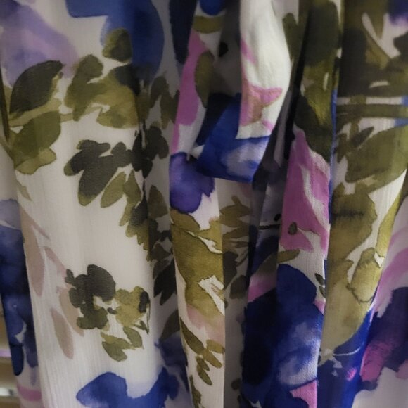 Calvin Klein Floral Maxi Summer Dress Size 8 - Picture 7 of 7